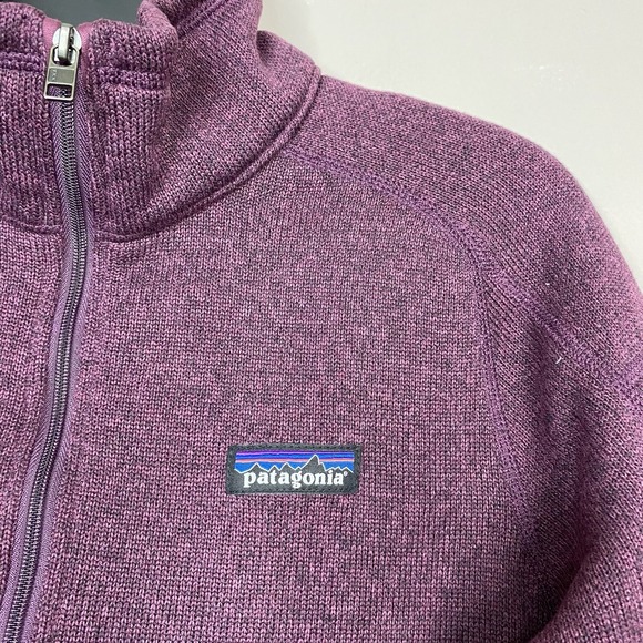 Patagonia Women's Better Sweater 1/4 Zip Fleece Pullover Burgundy Purple Size S - Picture 7 of 16